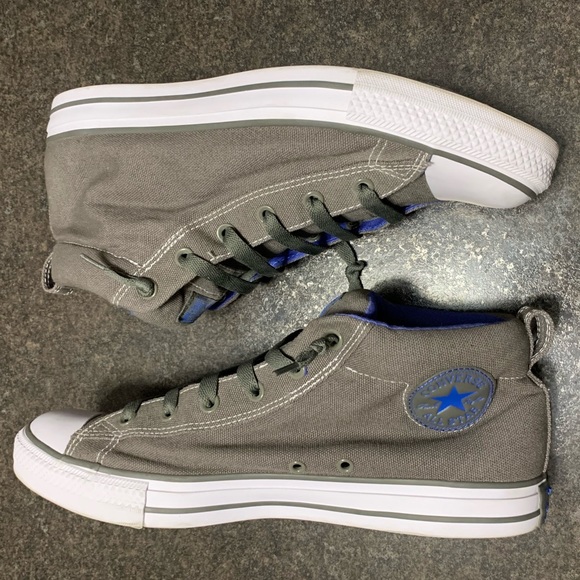 Converse Medium Gray Mid Street Blue